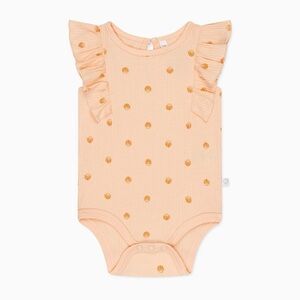 MORI Peach Bodysuit with Orange Details